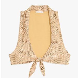 WeWoreWhat Salerno Top Snakeskin Size L